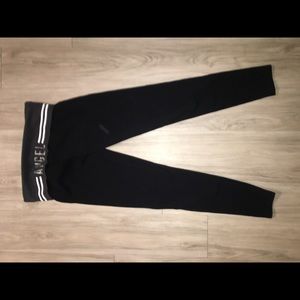 PINK leggings with holographic ANGEL on the back